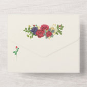 Kentucky Derby geïnspireerd Alles in een bruiloft  All In One Uitnodiging (Achterkant)