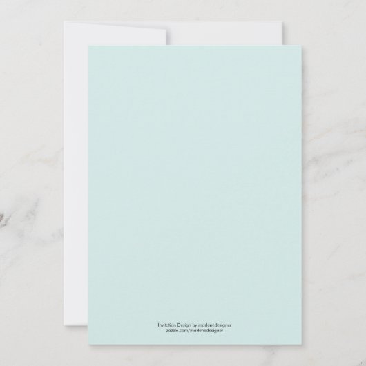 Kentucky Derby Geïnspireerd Bridal Douche Uitnodig Kaart (Achterkant)