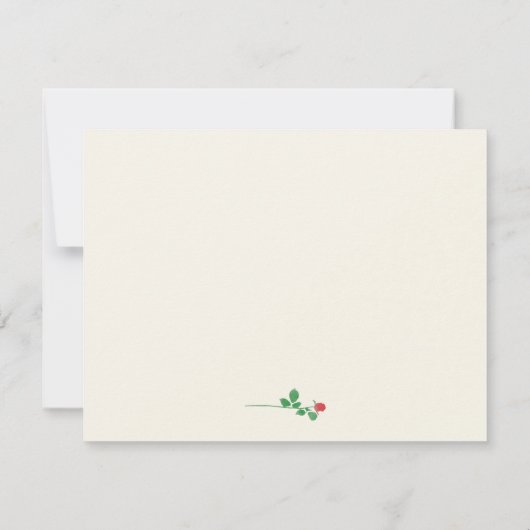 Kentucky Derby Geïnspireerd Bruiloft Bedankkaart (Achterkant)