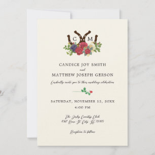 Kentucky Derby Geïnspireerd Bruiloft Kaart