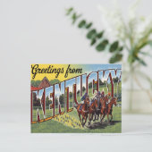 Kentucky Derby Horse Racing Briefkaart (Staand voorkant)