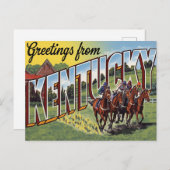 Kentucky Derby Horse Racing Briefkaart (Voorkant / Achterkant)