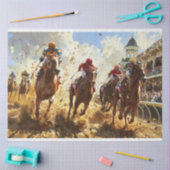 Kentucky Derby Horse Racing Decoupage Tissuepapier (Craft)