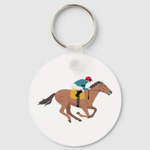Kentucky Derby Horse Rider Sleutelhanger
