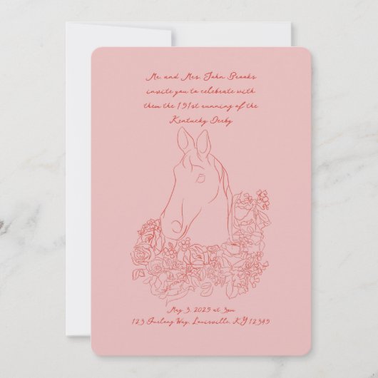 Kentucky Derby Kaart (Voorkant)