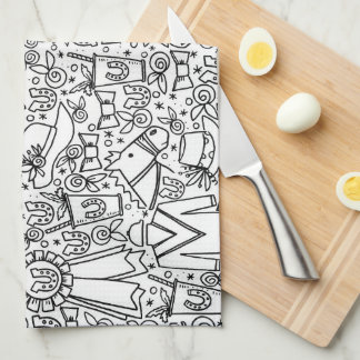 Kentucky Derby Party Towels Theedoek