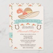 KENTUCKY DERBY PET BRIDAL SHOWER INVITATION KAART (Voorkant / Achterkant)