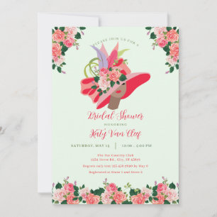 Kentucky Derby Pet Bridal Shower Invitation Kaart