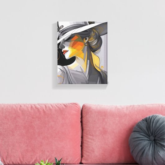 Kentucky Derby Pet Design Wrapped Canvas Wall Art Afdruk (Insitu (Woonkamer))