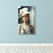 Kentucky Derby Pet schilderij Canvas Afdruk (Insitu (Houten vloer))