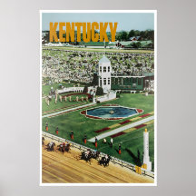 Kentucky Derby Poster Reizen Kunst Paardrijden