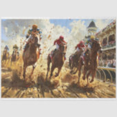 Kentucky Derby Race Decoupage Tissuepapier (Voorkant)