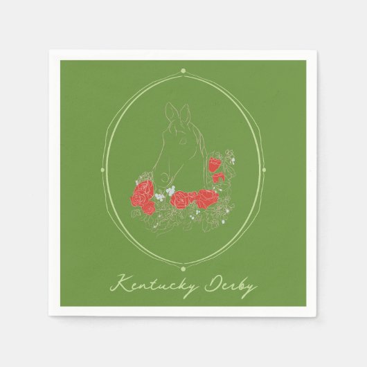 Kentucky Derby Servet (Voorkant)