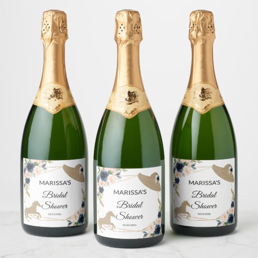 Kentucky Derby Sparkling Wine Label Sparkling Wijnetiket (Flessen)