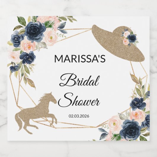 Kentucky Derby Sparkling Wine Label Sparkling Wijnetiket (Enkel label)