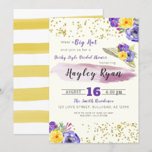 Kentucky Derby Style Bridal Shower Kaart