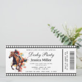 Kentucky Derby Ticket Uitnodiging (Staand voorkant)