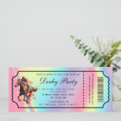 Kentucky Derby Ticket Uitnodiging (Staand voorkant)