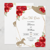 Kentucky Derby Trouwdag Uitnodigingen (Voorkant / Achterkant)