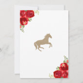 Kentucky Derby Trouwkaart Save the Date Uitnodigin Kaart (Achterkant)