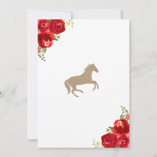 Kentucky Derby Trouwkaart Save the Date Uitnodigin Kaart (Achterkant)