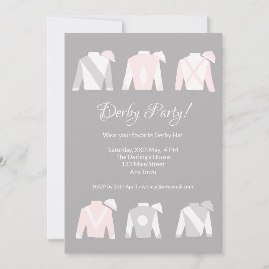 Kentucky Derby Viewing Party-uitnodiging Kaart (Voorkant)