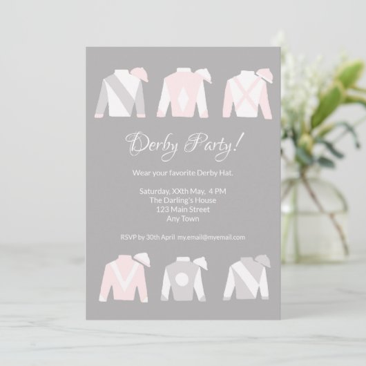 Kentucky Derby Viewing Party-uitnodiging Kaart (Staand voorkant)