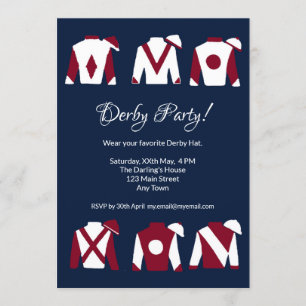 Kentucky Derby Viewing Party-uitnodiging Kaart