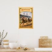 Kentucky Derby Vintage Reizen Poster (Keuken)