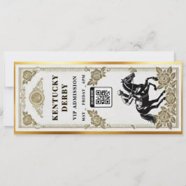Kentucky Derby VIP Ticket Invitation Template Kaart