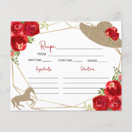 Kentucky Derby Vrijgezellenfeest Recipe Kaart