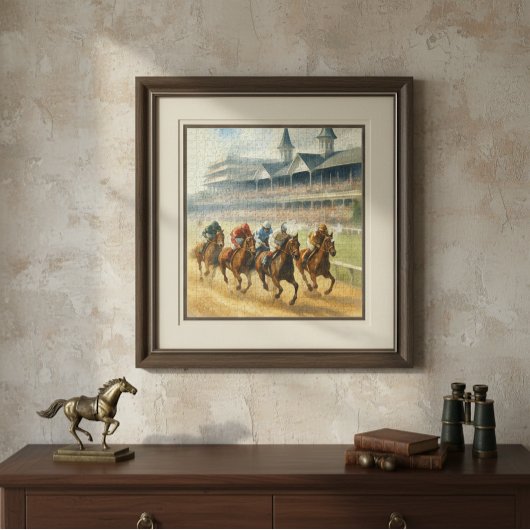 Kentucky Derby Waterverf Legpuzzel