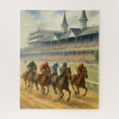 Kentucky Derby Waterverf Legpuzzel (Verticaal)