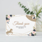 Kentucky Derby Wedding Bedankt (Staand voorkant)