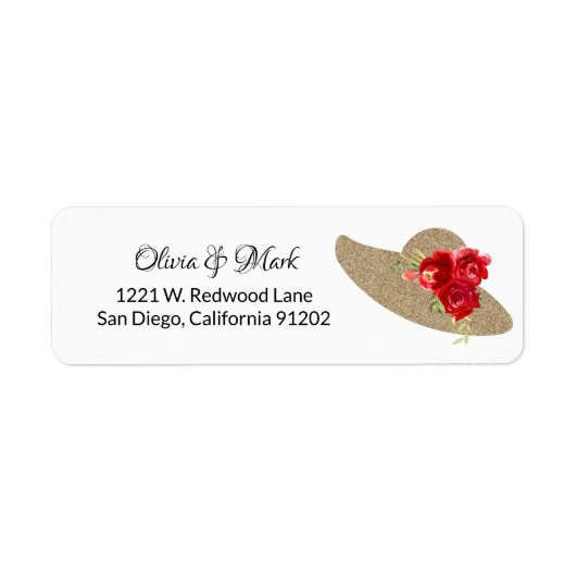 Kentucky Derby Wedding Personalized Label (Voorkant)