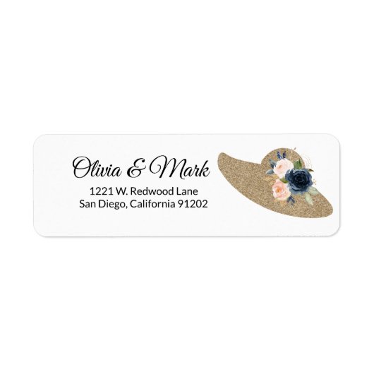 Kentucky Derby Wedding Personalized Label (Voorkant)
