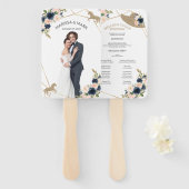 Kentucky Derby Wedding Program Fans for Photo Handwaaier (Voorkant en achterkant)