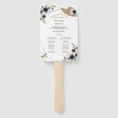 Kentucky Derby Wedding Program Fans for Photo Handwaaier (Achterkant)