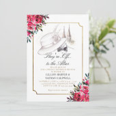 Kentucky Derby Wedding Vrijgezellenfeest Rozen Lij Kaart (Staand voorkant)