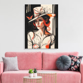 Kentucky Derby Womens Pet Canvas kunst Prints (Insitu (Woonkamer))
