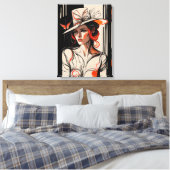Kentucky Derby Womens Pet Canvas kunst Prints (Insitu (Slaapkamer))