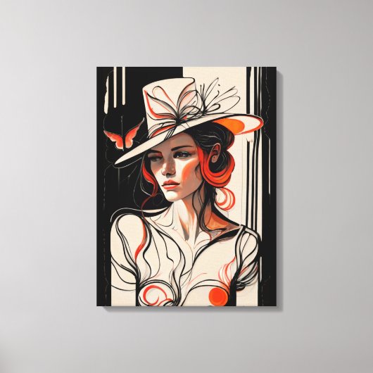 Kentucky Derby Womens Pet Canvas kunst Prints (Voorkant)