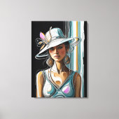 Kentucky Derby Womens Pet Canvas kunst Prints (Voorkant)