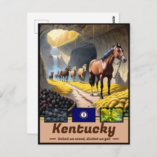 Kentucky Dreamscape: Surreal State Masterpiece Briefkaart (Voorkant / Achterkant)