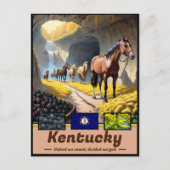 Kentucky Dreamscape: Surreal State Masterpiece Briefkaart (Voorkant)