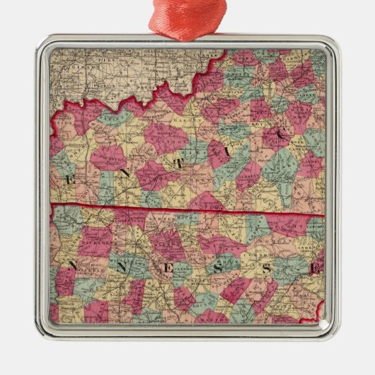 Kentucky en Tennessee 2 Metalen Ornament (Voorkant)