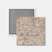 Kentucky en Tennessee 4 Magneet (Voorkant / Achterkant)