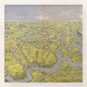 Kentucky en Tennessee 5 Glazen Onderzetter