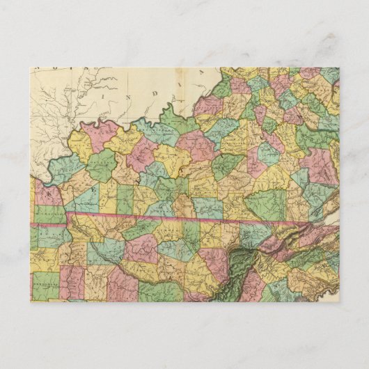 Kentucky en Tennessee 6 Briefkaart (Voorkant)