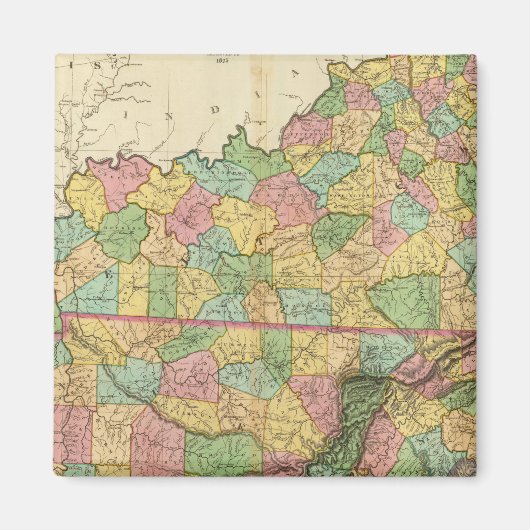 Kentucky en Tennessee 6 Magneet (Voorkant)